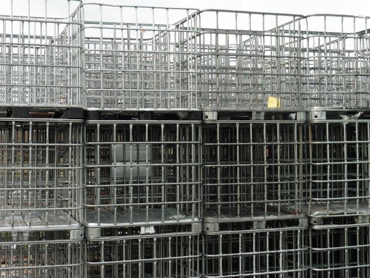 ibc container stuntprijs kratten kooien houtkratten, Tuin en Terras, Haardhout, Blokken, Overige houtsoorten, Minder dan 3 m³
