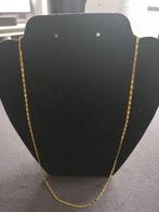 18k goud plated ketting Topkwaliteit nieuw 60 cm lang, Sieraden, Tassen en Uiterlijk, Kettingen, Ophalen of Verzenden, Nieuw, Goud