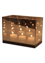 &Klevering waxinelichthouder spiegelglas, Huis en Inrichting, Ophalen of Verzenden, Zo goed als nieuw, Overige materialen, Minder dan 25 cm