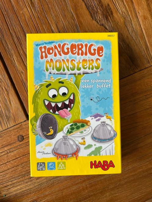 Spel Hongerige monsters van haba, Hobby en Vrije tijd, Gezelschapsspellen | Bordspellen, Zo goed als nieuw, Ophalen of Verzenden