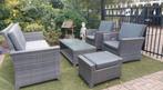 Luxe verstelbaar wicker loungeset, Ophalen, Gebruikt, Wicker