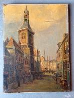 Schilderij Kleiweg Gouda. Ch Petit (Adriaan Terhell)., Antiek en Kunst, Ophalen