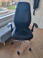 Bureaustoel Sky Leder, Huis en Inrichting, Ophalen, Gebruikt, Zwart