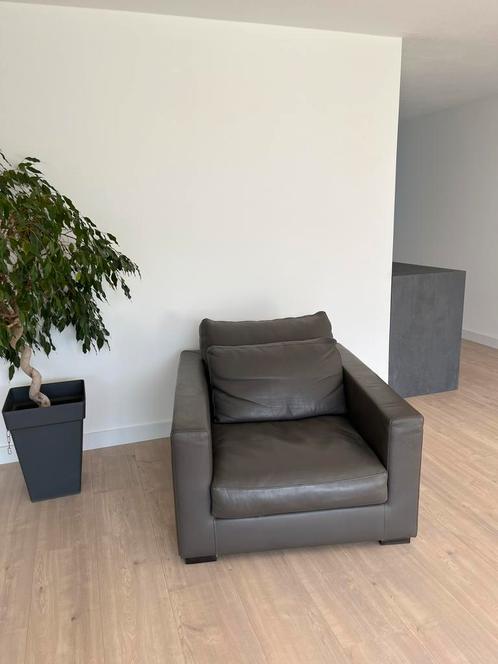 Linteloo fauteuil (set available), Huis en Inrichting, Banken | Sofa's en Chaises Longues, Zo goed als nieuw, Leer, Ophalen
