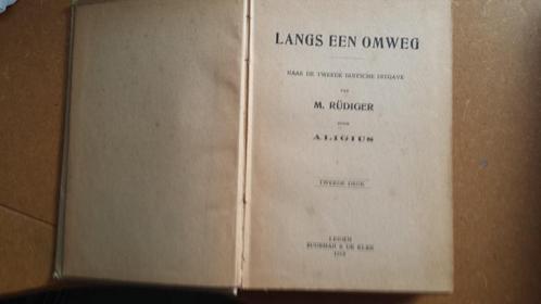 Langs een omweg .. Naar 2e duitsche uitg Aligius -1919, Boeken, Romans, Gelezen, Nederland, Ophalen