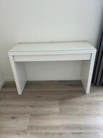 Make-up Tafel / Bureau - Wit met Glazen Blad, Huis en Inrichting, Bureaus, Ophalen, Zo goed als nieuw, Bureau