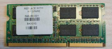 2 x HP 4 GB DDR3-1333 MHz SODIMM (PC3-10600S) beschikbaar voor biedingen