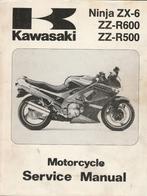 Kawasaki ZX 6 werkplaatsboek ZZ-R600 ZZ-R500 (5896z), Motoren, Handleidingen en Instructieboekjes, Kawasaki