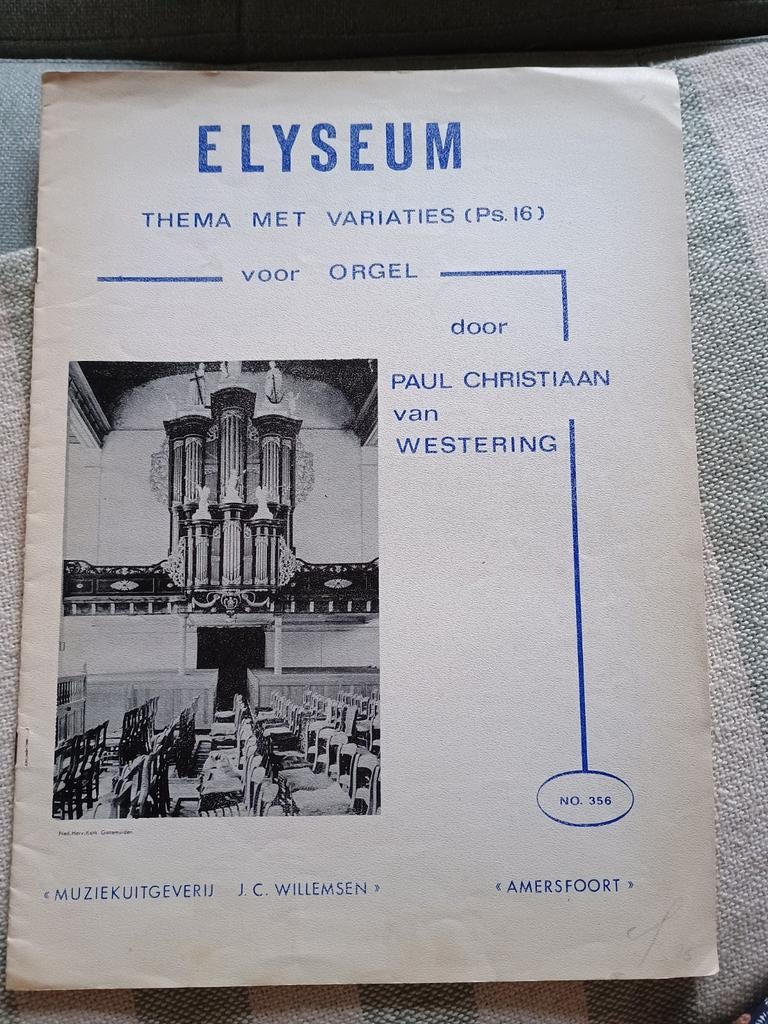 Elyseum - psalm 16 - notenschrift, Ophalen of Verzenden, Gebruikt, Religie en Gospel, Orgel