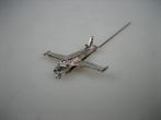 Zilveren dasspeld vliegtuig van vliegschool uit ca.1955, Verzenden, Zilver