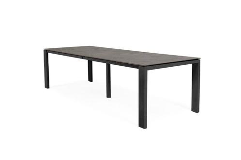 Suns Savona Diningset  incl. 4 verstelbare stoelen mat grijs, Tuin en Terras, Tuinsets en Loungesets, Nieuw, Tuinset, Aluminium