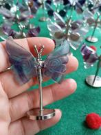 Fluoriet Vlinders - Decoratieve Beeldjes, Ophalen of Verzenden, Nieuw, Steen, Dierenbeeld