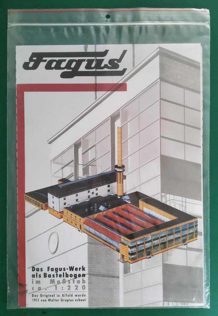 Bouwplaat Faguswerk Zeldzaam., Hobby en Vrije tijd, Modelbouw | Figuren en Diorama's, Zo goed als nieuw, Diorama, 1:50 of kleiner