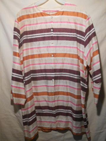 Prachtige unieke COCKTAIL blouse/tuniek, maat 50/52