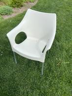 Scab Ola tuinstoel wit, Tuin en Terras, Tuinstoelen, Ophalen, Gebruikt, Kunststof, Stapelbaar