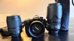 Nikon D7500 + 3 lenzen incl doos, Spiegelreflex, Ophalen of Verzenden, Zo goed als nieuw, Nikon
