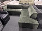 !!ACTIE!! Hoekbank Memphis Velvet Groen Bronx71, Niet ingevuld, Niet ingevuld, Niet ingevuld