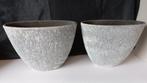 2 ovale plantenpotten grijs, Ophalen, Gebruikt, Binnen, Overige vormen