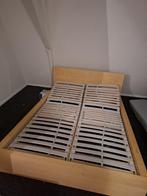 Gratis bedframe Veenendaal - zelf demonteren, Ophalen, Gebruikt, Beige, Tweepersoons