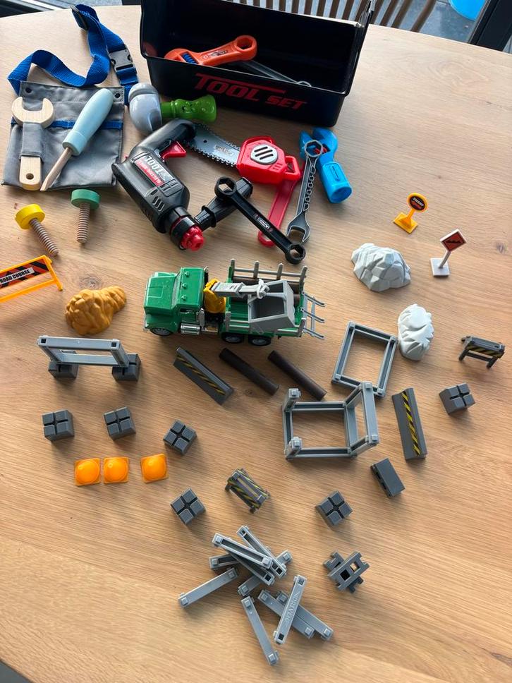 Driven Bouwset met Vrachtwagen & Gereedschap, Kinderen en Baby's, Speelgoed | Educatief en Creatief, Gebruikt, Bouwen, Met geluid
