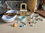 Sylvanian Families Badkamerset 5286, Ophalen of Verzenden, Gebruikt, Poppenhuis