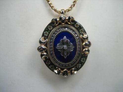 Antieke gouden 14 karaat Edelsteen hanger Broche met Briljan, Antiek en Kunst, Antiek | Goud en Zilver, Goud, Verzenden