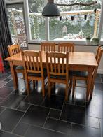 Grenen eettafel b, Ophalen, Gebruikt, 4 tot 6 stoelen