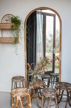 Rotan spiegel 190 x 77, Ophalen, Zo goed als nieuw, 75 tot 100 cm, 150 tot 200 cm