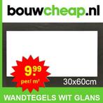 Nergens goedkoper witte wandtegels 30x60  GLANS!