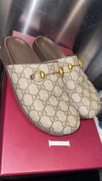 Gucci GG Princetown slippers – Beige & Ebony GG Supreme 37, Ophalen of Verzenden, Zo goed als nieuw, Beige