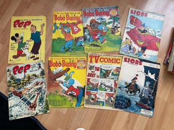 Retro tijdschriften tom en jerry, pep, sjors, bobo bunny 70s beschikbaar voor biedingen