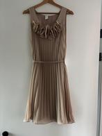Dames feest jurk maat S Vila beige Herfst/winter, Beige, Vila, Ophalen of Verzenden, Zo goed als nieuw