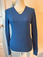 Benetton, kasjmier kabel trui, Maat 38/40 (M), Blauw, Benetton, Ophalen of Verzenden