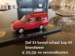 daf 33 bestel brandweer, Hobby en Vrije tijd, Modelauto's | 1:43, Ophalen of Verzenden, Nieuw, Auto, Overige merken