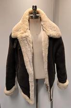 Heren lammy coat pilotenjas - maat XL - lamsvacht en leer, Kleding | Heren, Jassen | Winter, Ophalen of Verzenden, Gedragen, Maat 56/58 (XL)
