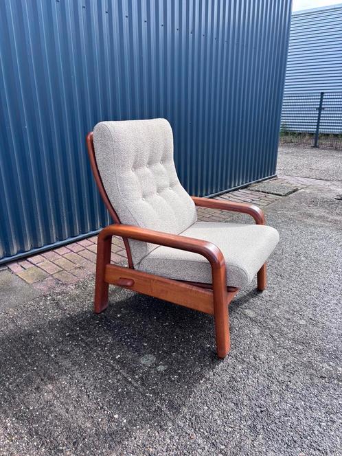 Vintage teak easy chair fauteuil, Huis en Inrichting, Fauteuils, Gebruikt, Ophalen