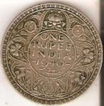 India, 1 rupee, 1940, zilver, Postzegels en Munten, Munten | Azië, Zilver, Ophalen of Verzenden, Losse munt, Zuid-Azië