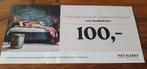 100 euro korting bij besteding 1500 slaap Piet Klerkx, Tickets en Kaartjes, Eén persoon, Kortingsbon