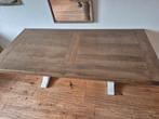 Eettafel van eiken hout, Huis en Inrichting, Ophalen, 100 tot 150 cm, 200 cm of meer, Zo goed als nieuw