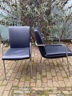 2x Young International Gelderland Zoom stoelen, Huis en Inrichting, Stoelen, Blauw, Twee, Metaal, Gebruikt