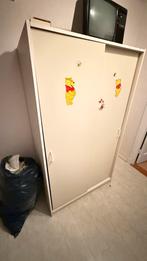 Witte Schuifkast - Gratis Af te Halen!, Huis en Inrichting, Kasten | Kledingkasten, Ophalen, Kunststof, Gebruikt, 100 tot 150 cm