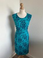 King Louie maat L turquoise blauwe rozen jurk 2624, Blauw, Maat 42/44 (L), Ophalen of Verzenden, Zo goed als nieuw