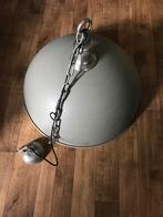 Industriële Hanglamp Grijs/Wit, Huis en Inrichting, Lampen | Hanglampen, Ophalen, Zo goed als nieuw, Metaal, Minder dan 50 cm