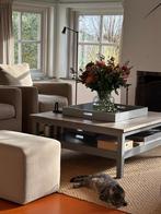 Houten salontafel vierkant landelijk, Ophalen, Gebruikt, 50 tot 100 cm, 100 tot 150 cm