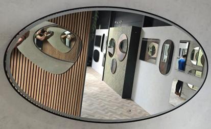 Ovale LEDspiegel 200x100 cm met kleurwissel en dimmer, Huis en Inrichting, Badkamer | Badkamermeubels, Nieuw, Overige typen, 100 tot 150 cm
