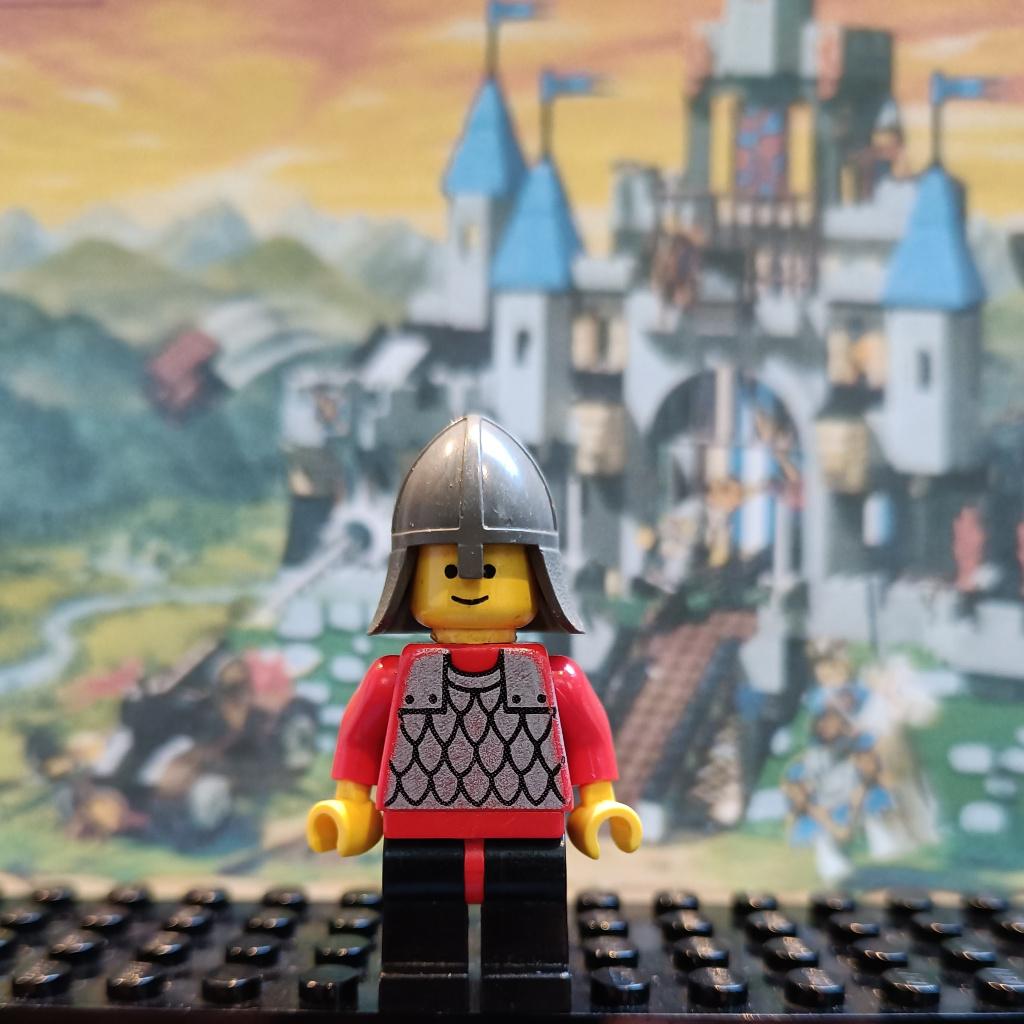 Lego Scale Mail - Red with Red Arms, Black Legs with Red, Ophalen of Verzenden, Gebruikt, Losse stenen, Lego