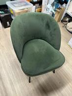 Groene stoel, Huis en Inrichting, Fauteuils, Ophalen, Gebruikt, Stof