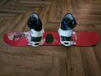 Kinderen snowboard 122 met binding en schoenen, Sport en Fitness, Snowboarden, Ophalen of Verzenden, Gebruikt, Schoenen