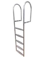 zwemtrap voor steiger RVS 5 of 7 treden, gelast en gepolijst, Ophalen of Verzenden, Nieuw, Ladder