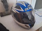 AXO Integraalhelm - Blauw/Wit - Maat Onbekend, Motoren, Kleding | Motorhelmen, Overige merken, M, Dames, Ophalen of Verzenden